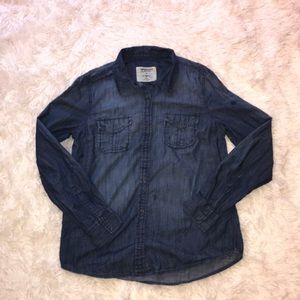 blue jean sweater button up